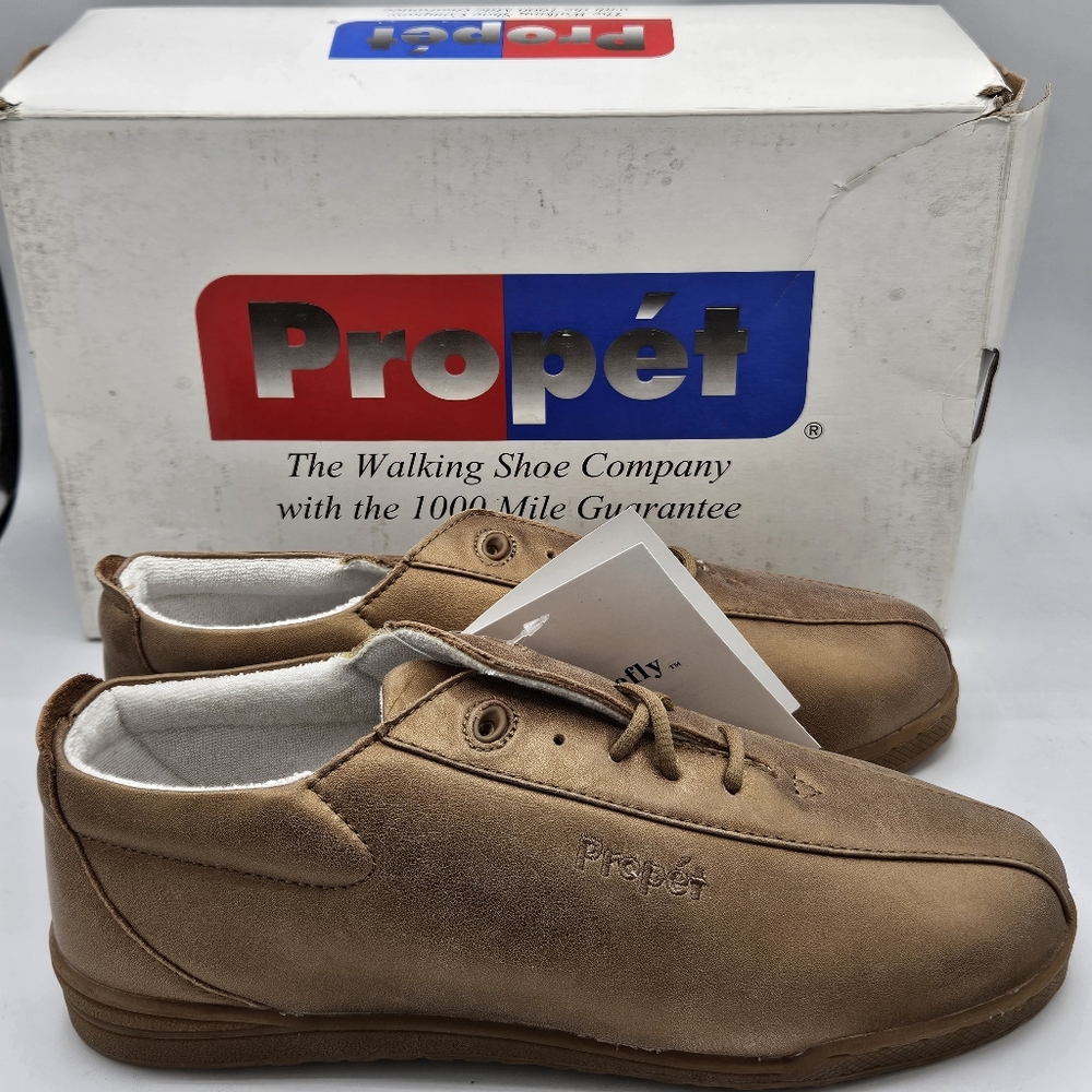 NIB Propet Firefly W3606 bronze colored walking shoes size 9